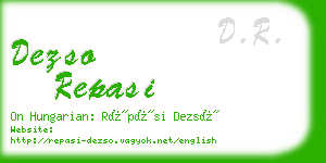 dezso repasi business card